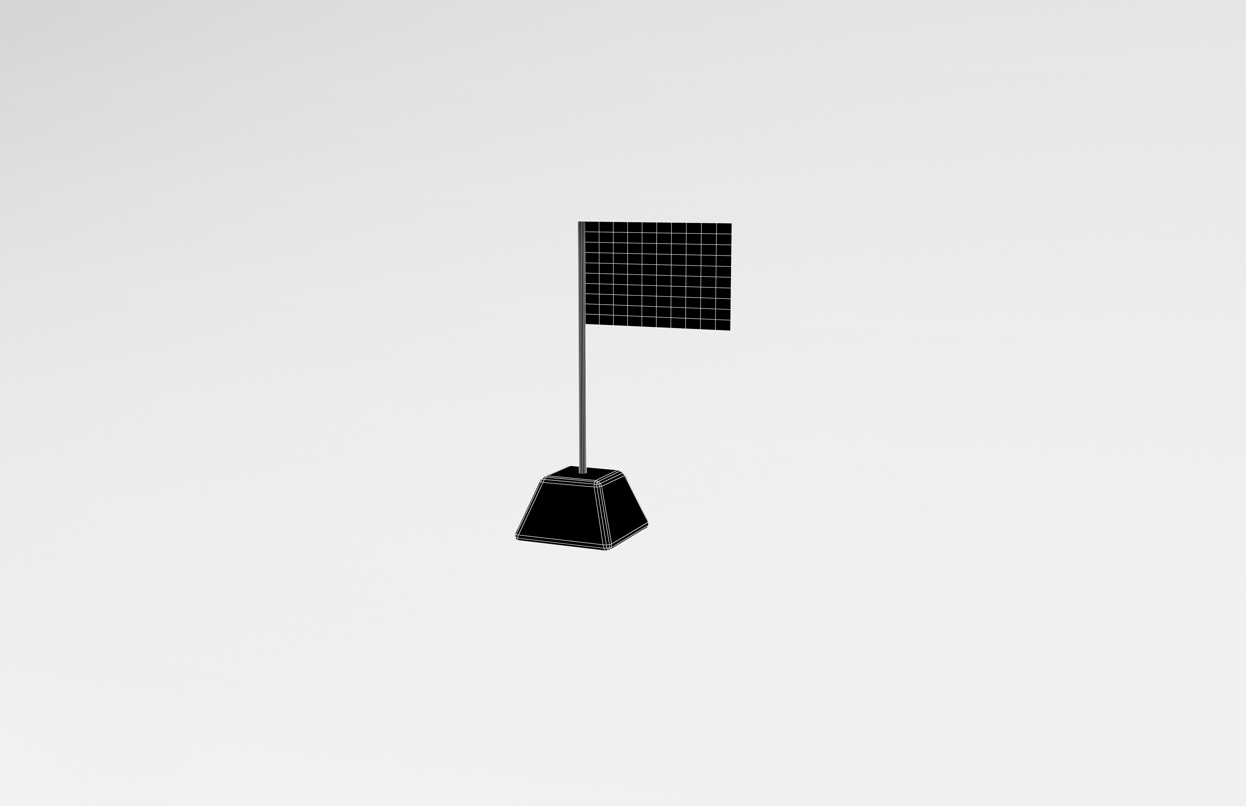 Malacca 1946 Flag v1 001 Low-poly 3D model_7