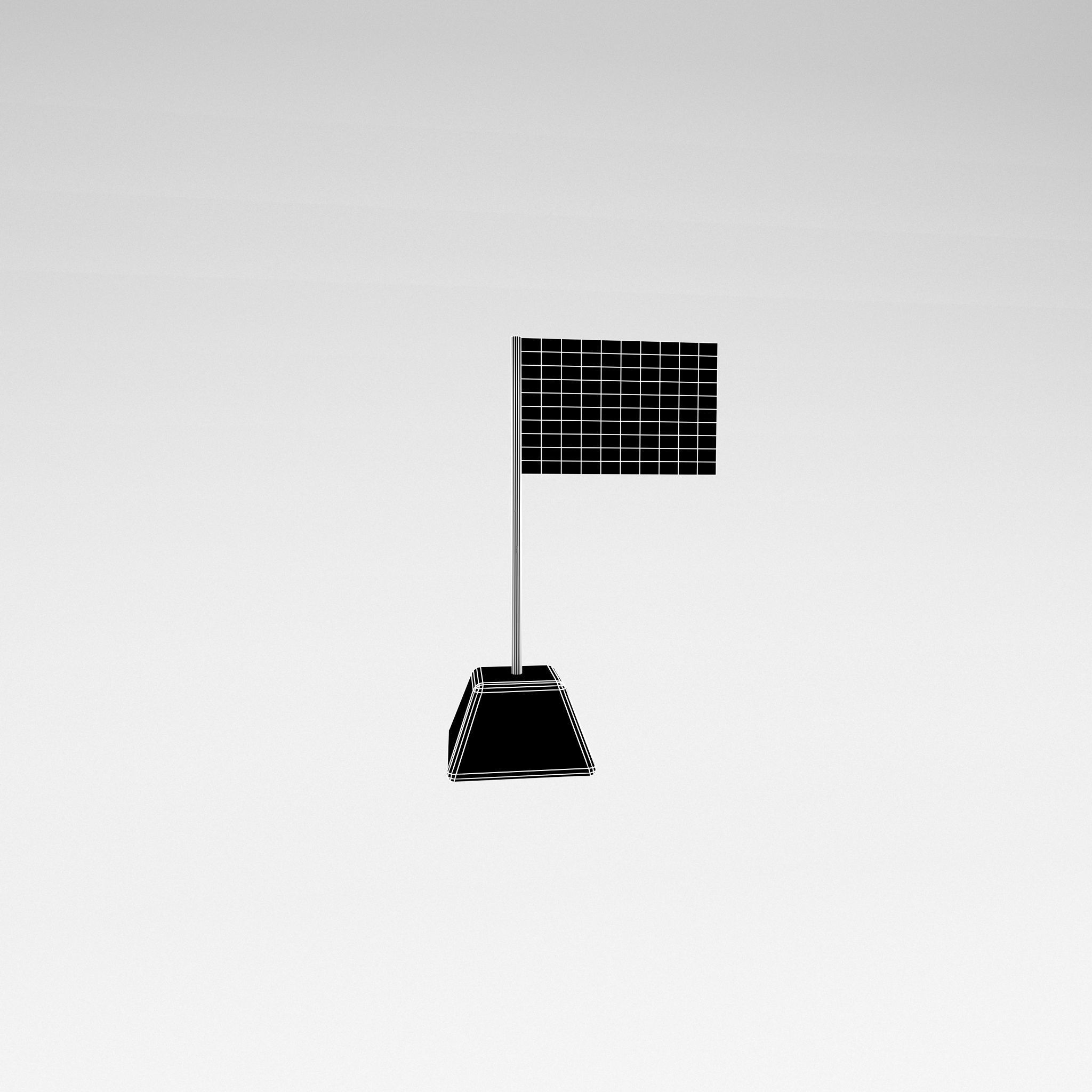 Malacca 1946 Flag v1 001 Low-poly 3D model_5