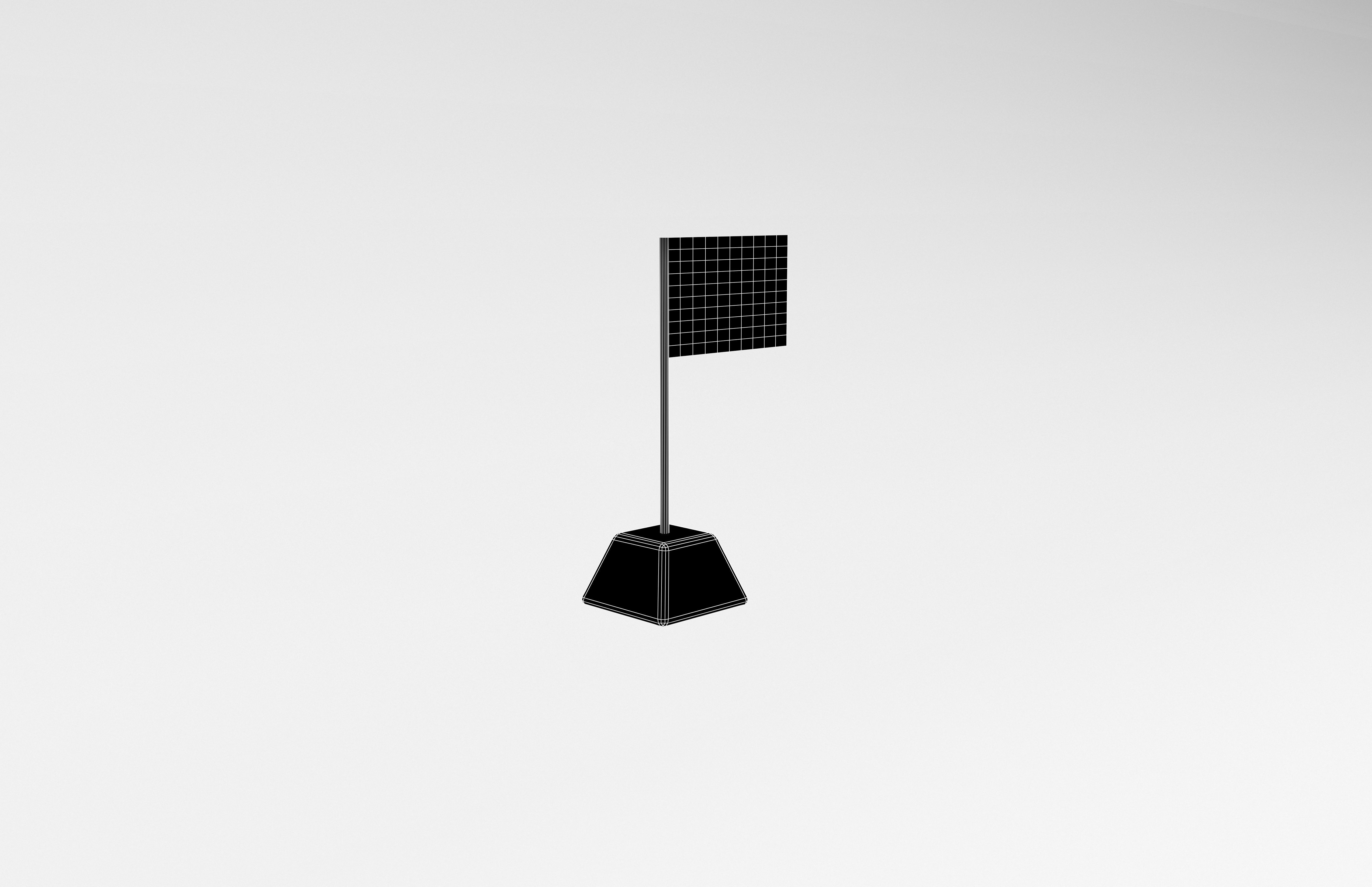 Malacca 1946 Flag v1 001 Low-poly 3D model_4