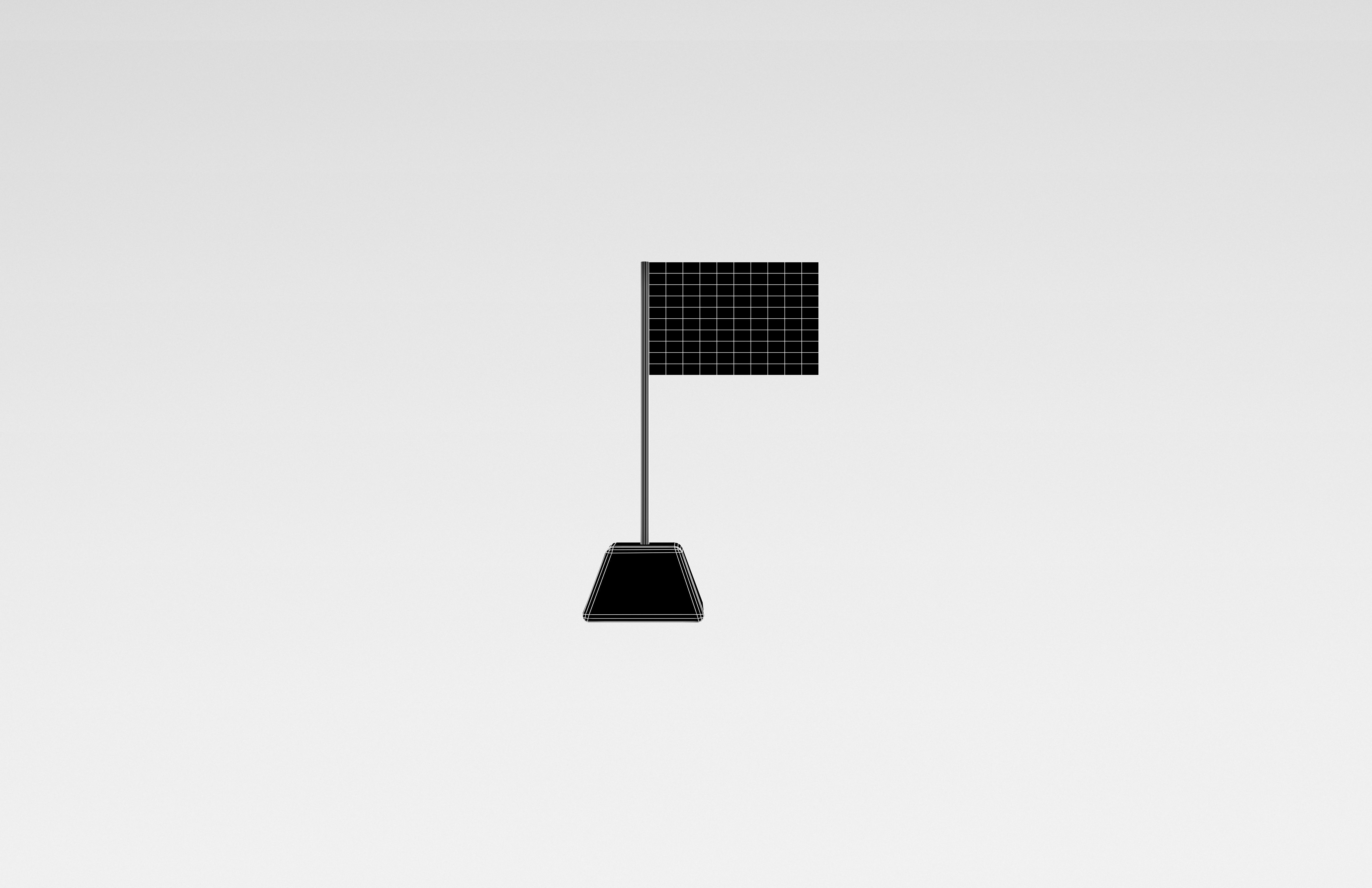 Malacca 1946 Flag v1 001 Low-poly 3D model_6