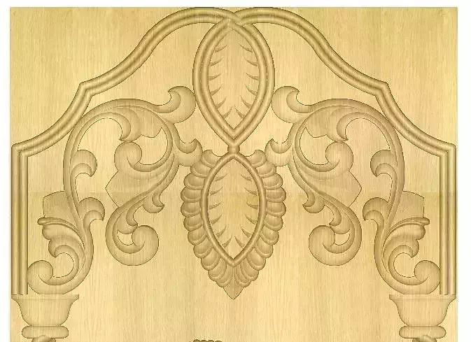3D Door gold plated panel