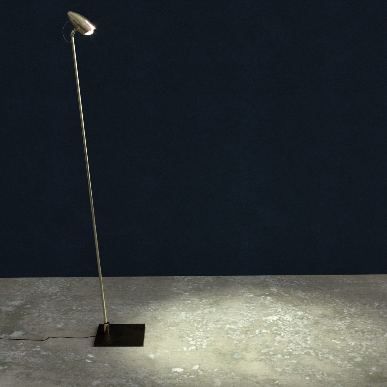 CicloItalia F floor lamp with metal base 3D model_1