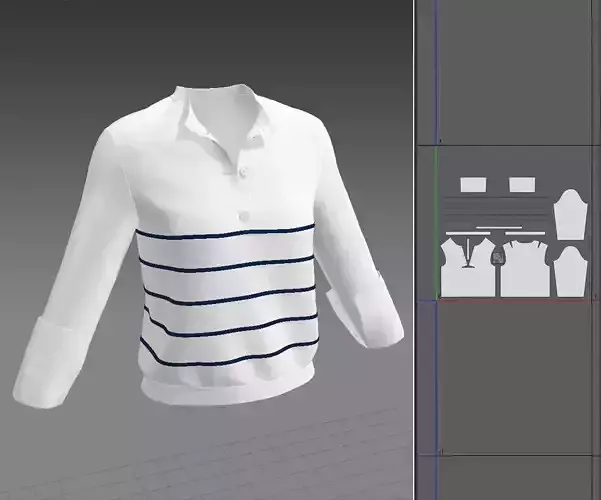   T-shirt Marvelous Designer