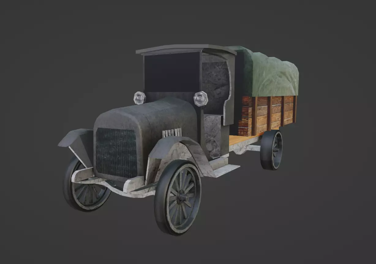 Chevrolet One-Ton Low-poly 3D model