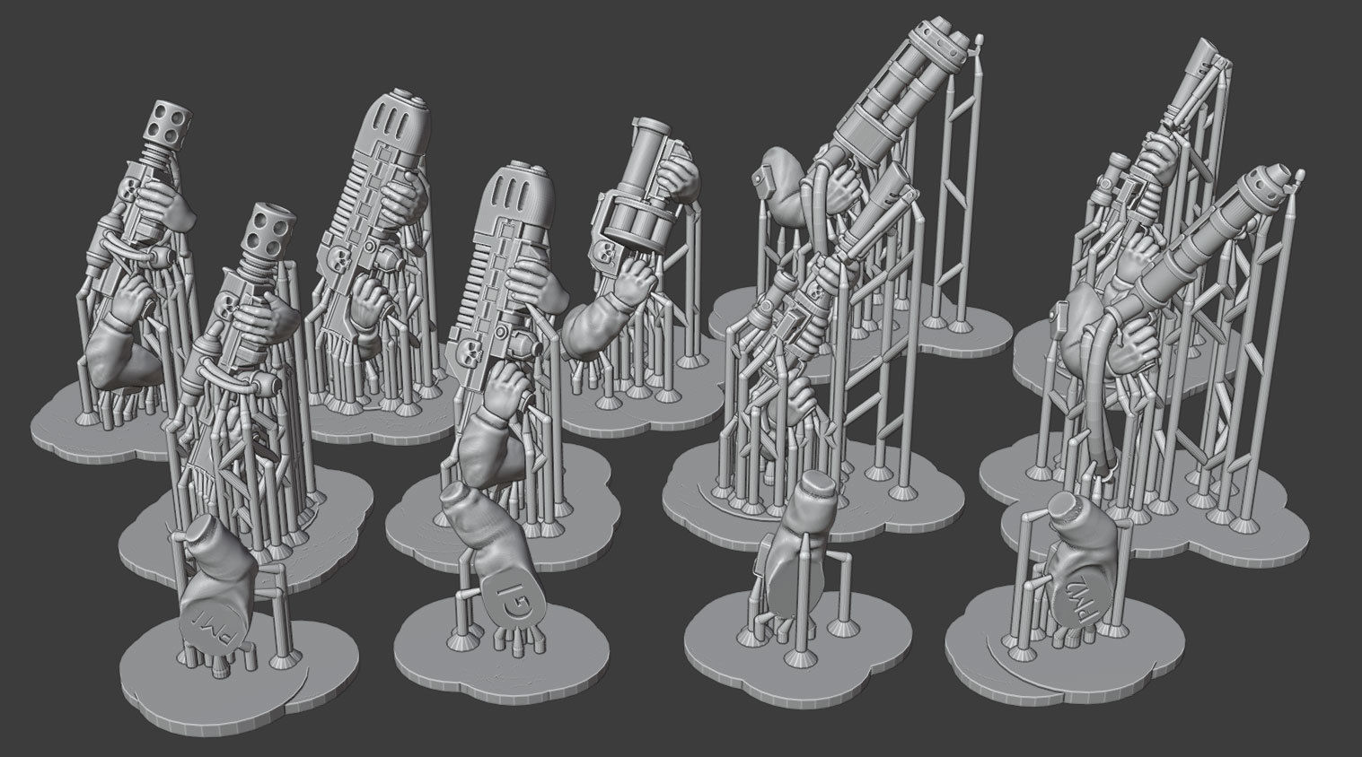 Hive-City Guard Infantry Squad 3D print model_7
