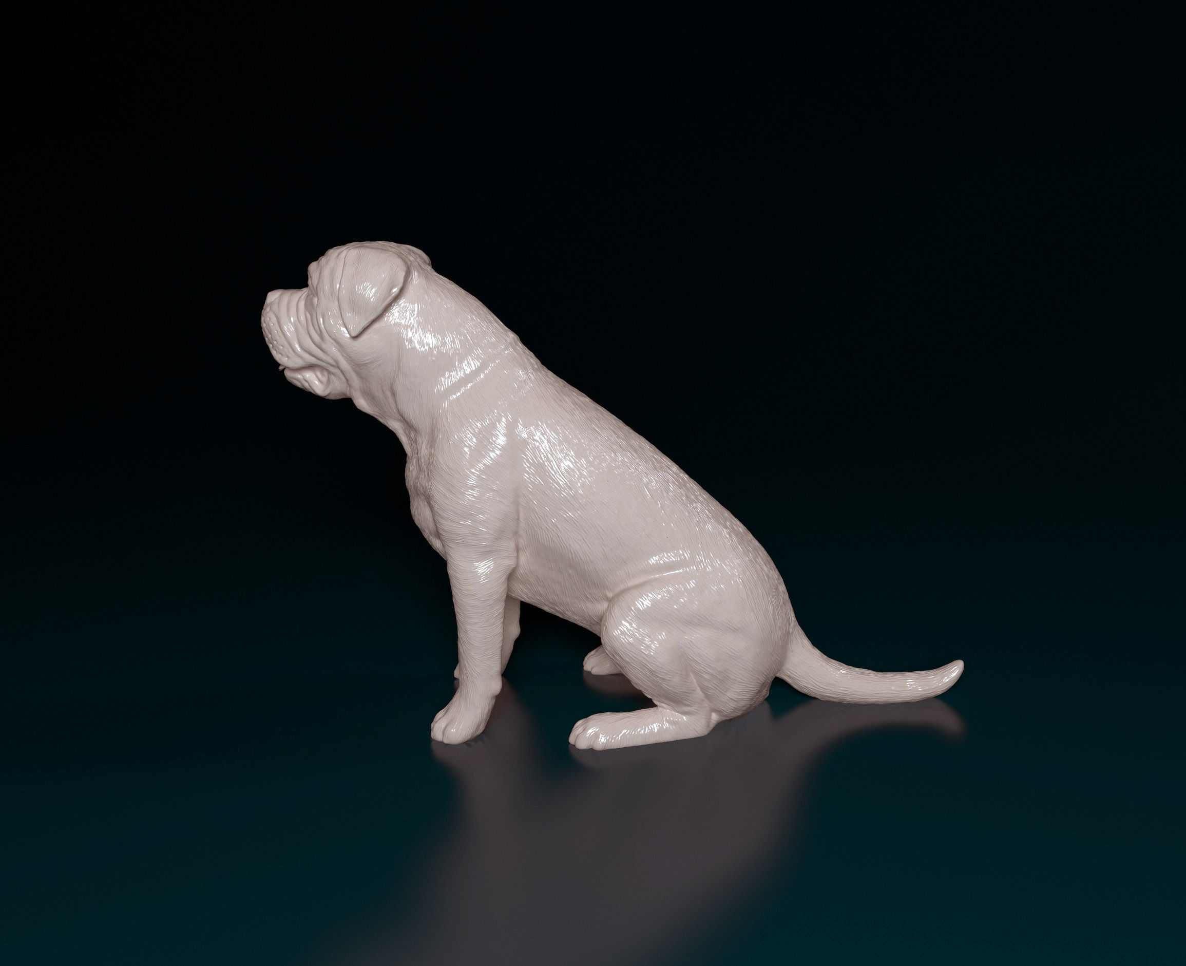 Bullmastiff dog 3D print model_5
