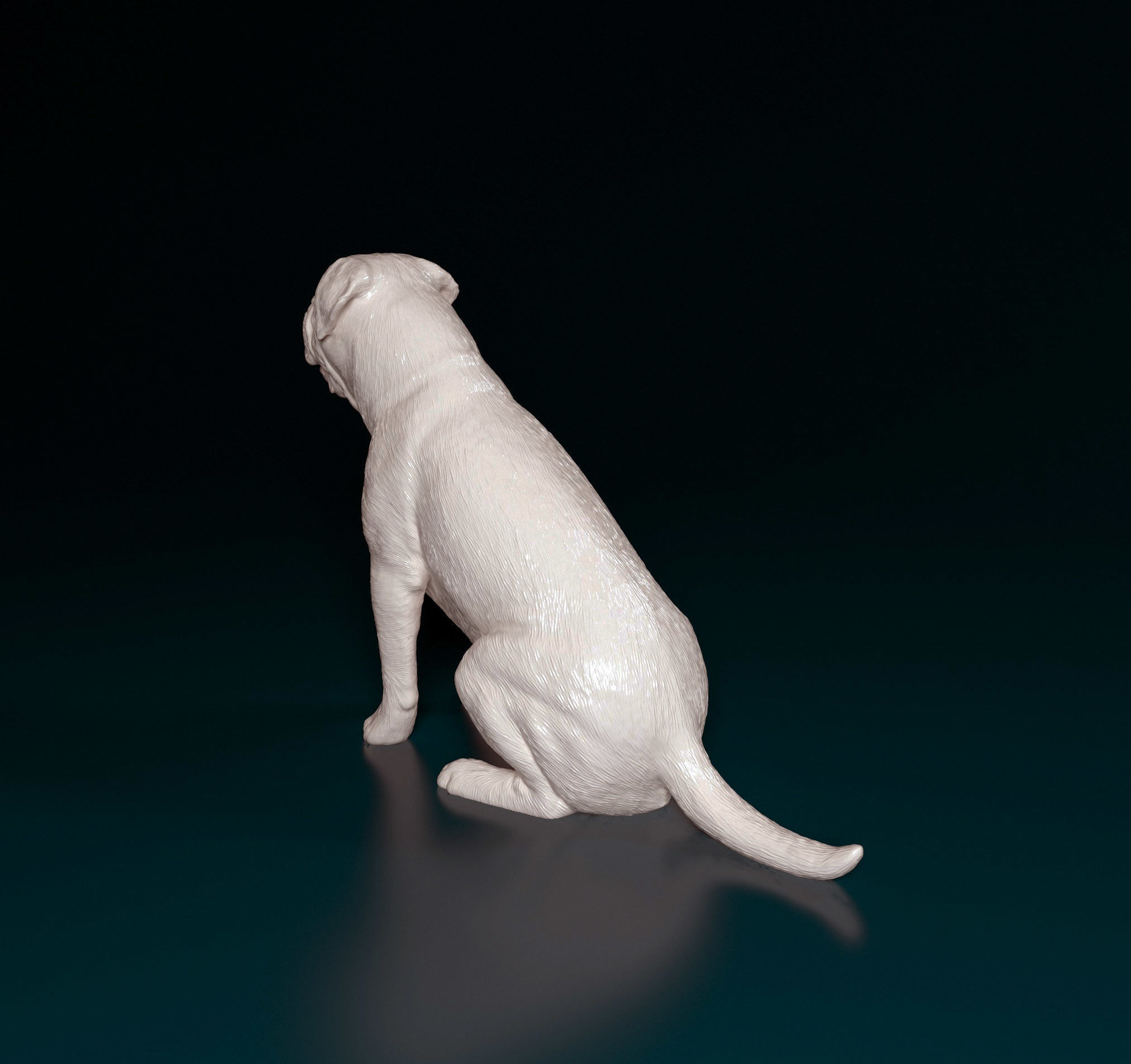 Bullmastiff dog 3D print model_4