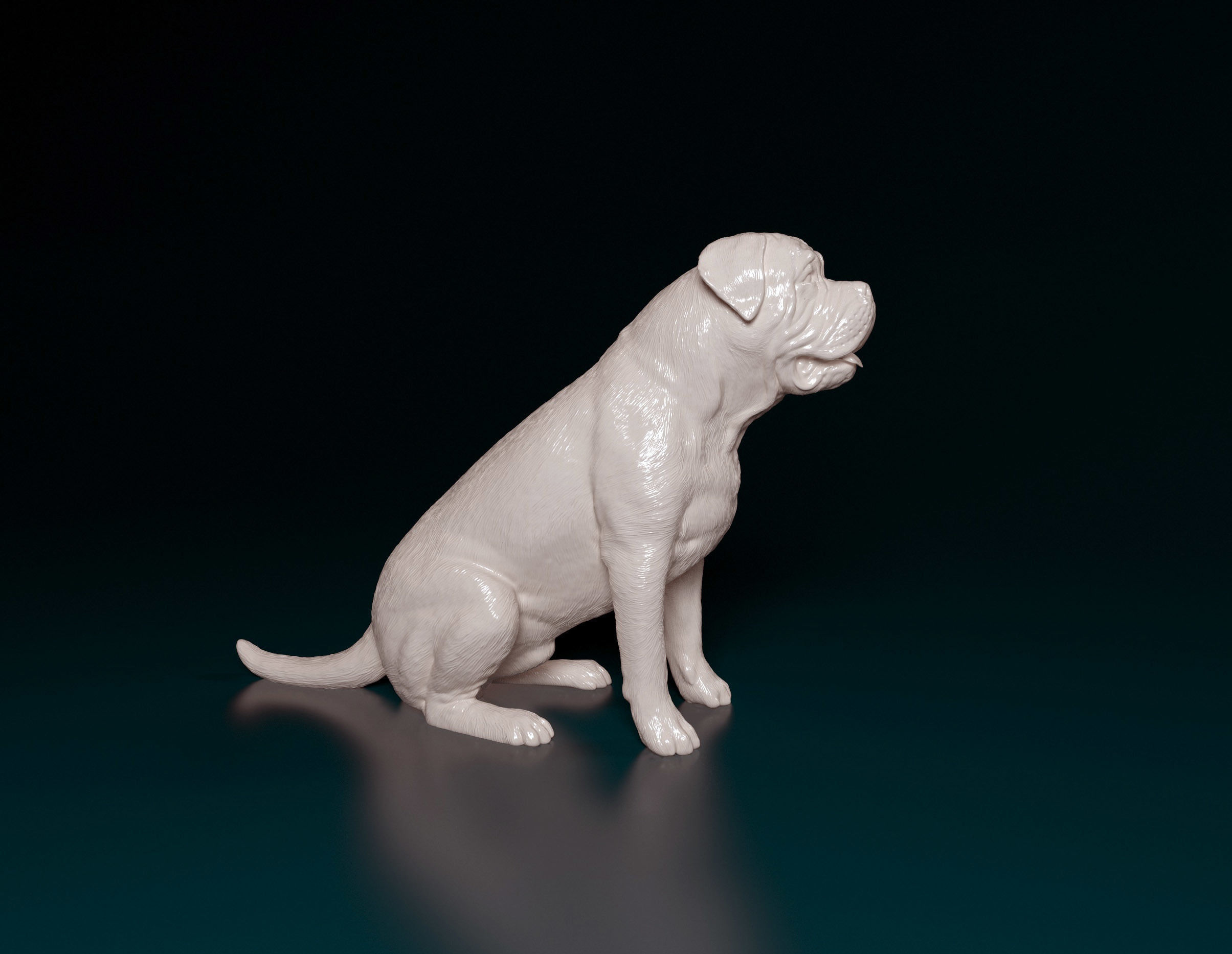 Bullmastiff dog 3D print model_1