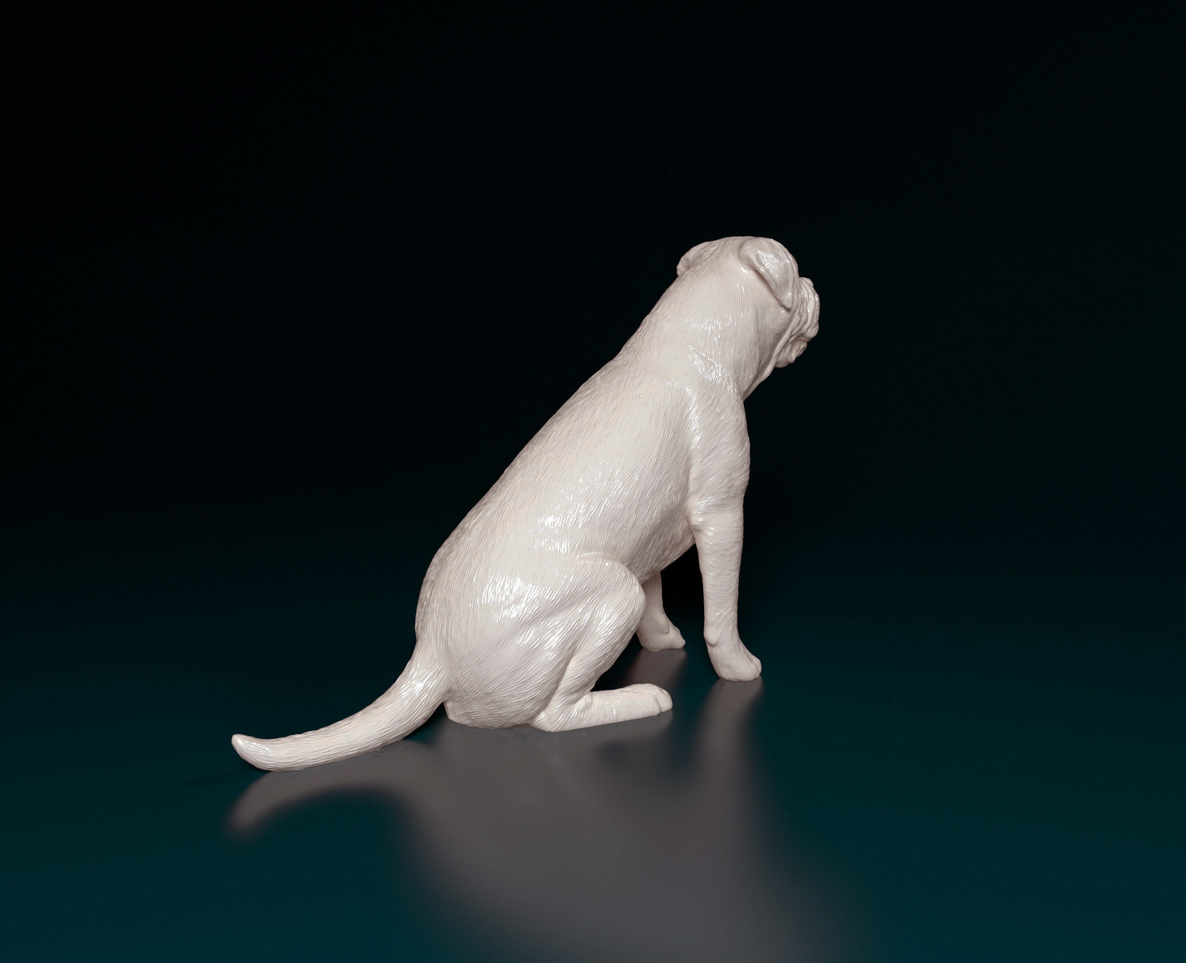 Bullmastiff dog 3D print model_2