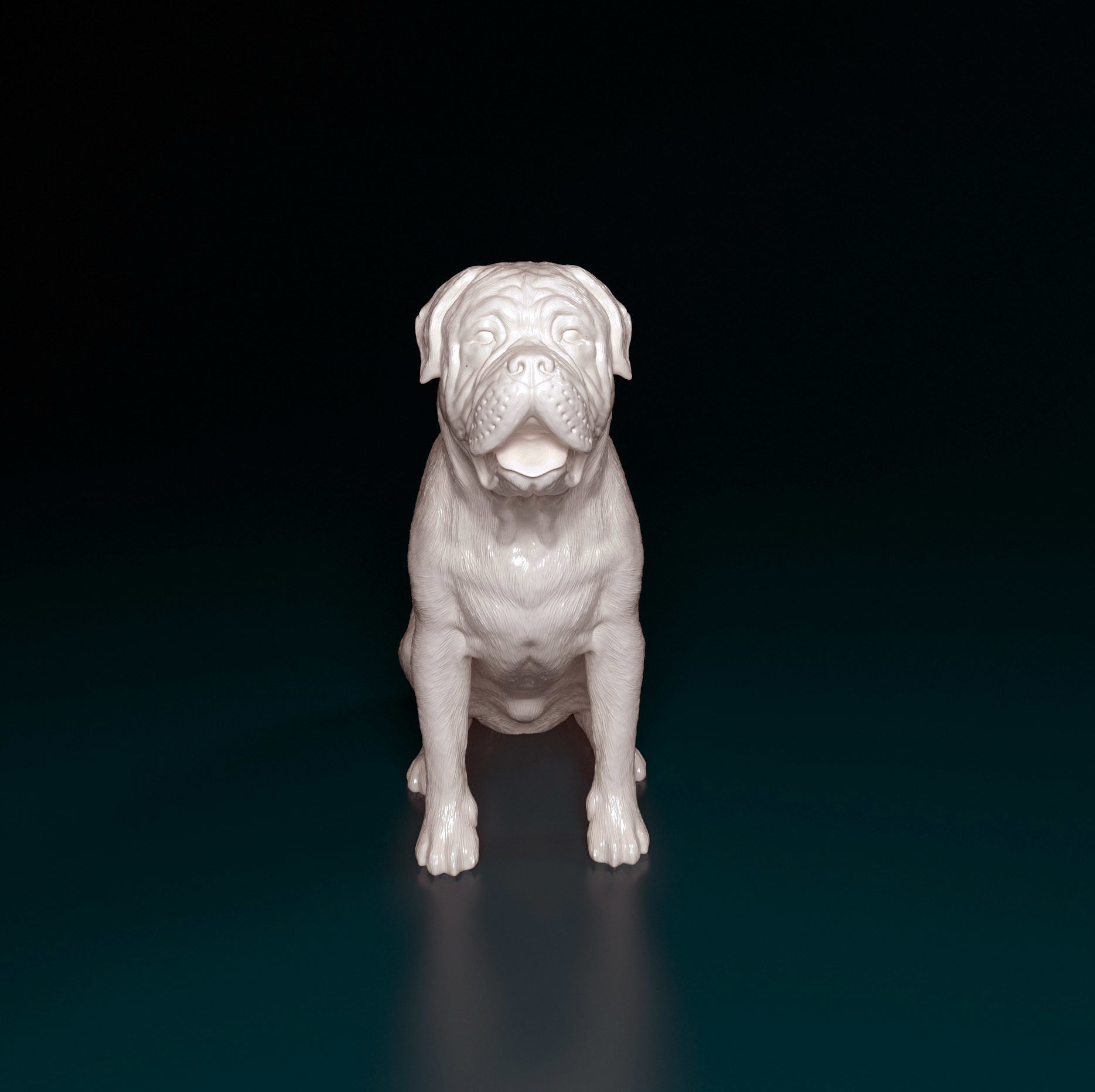 Bullmastiff dog 3D print model_7