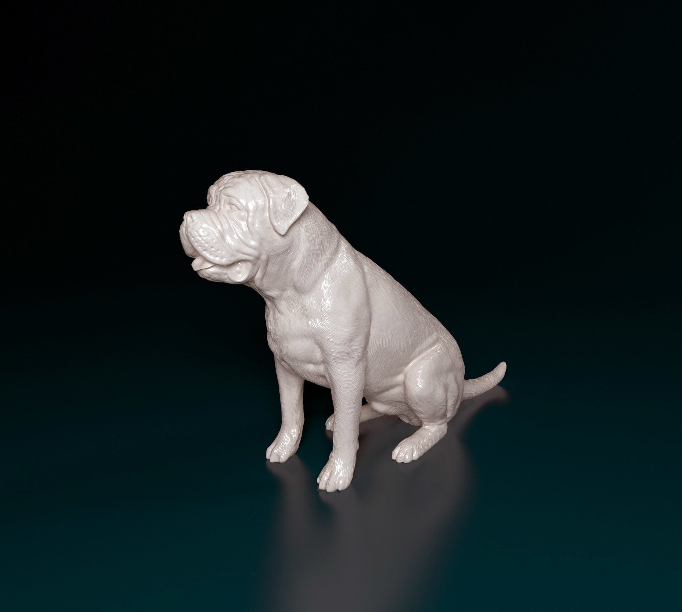 Bullmastiff dog 3D print model_6