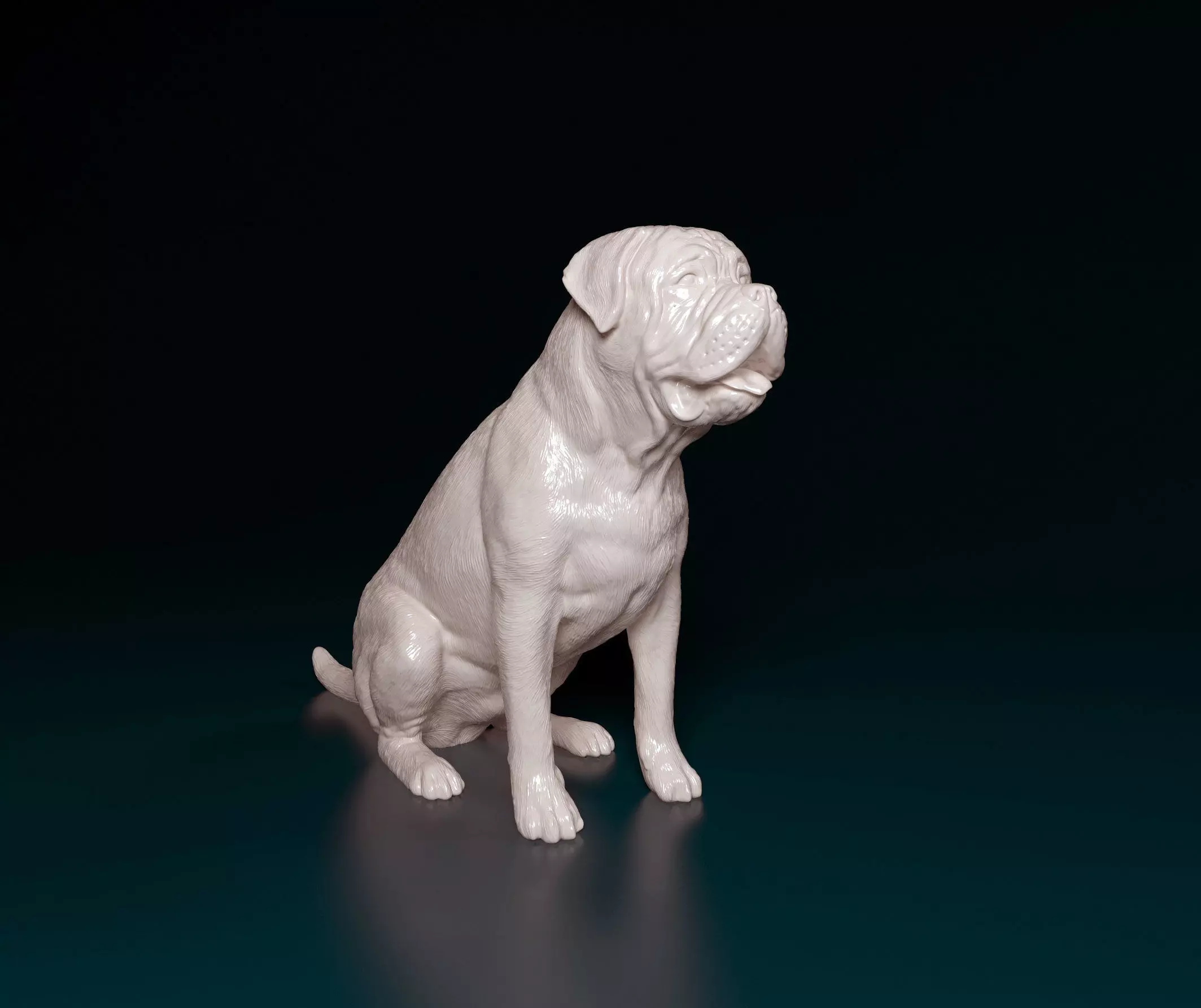 Bullmastiff dog 3D print model_0