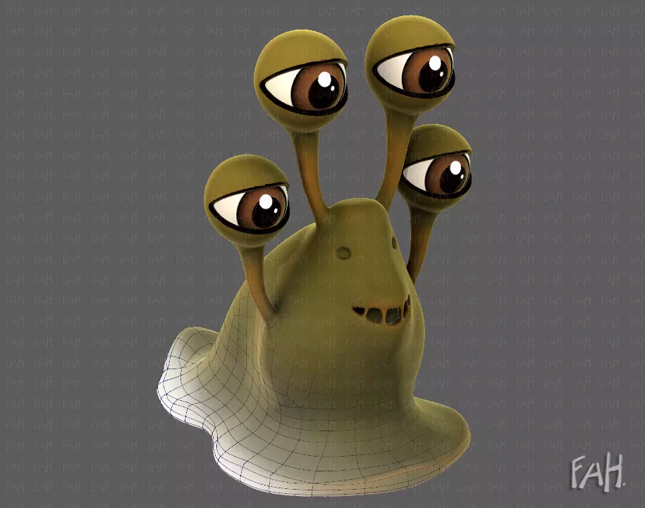 Monster V03 Low-poly 3D model