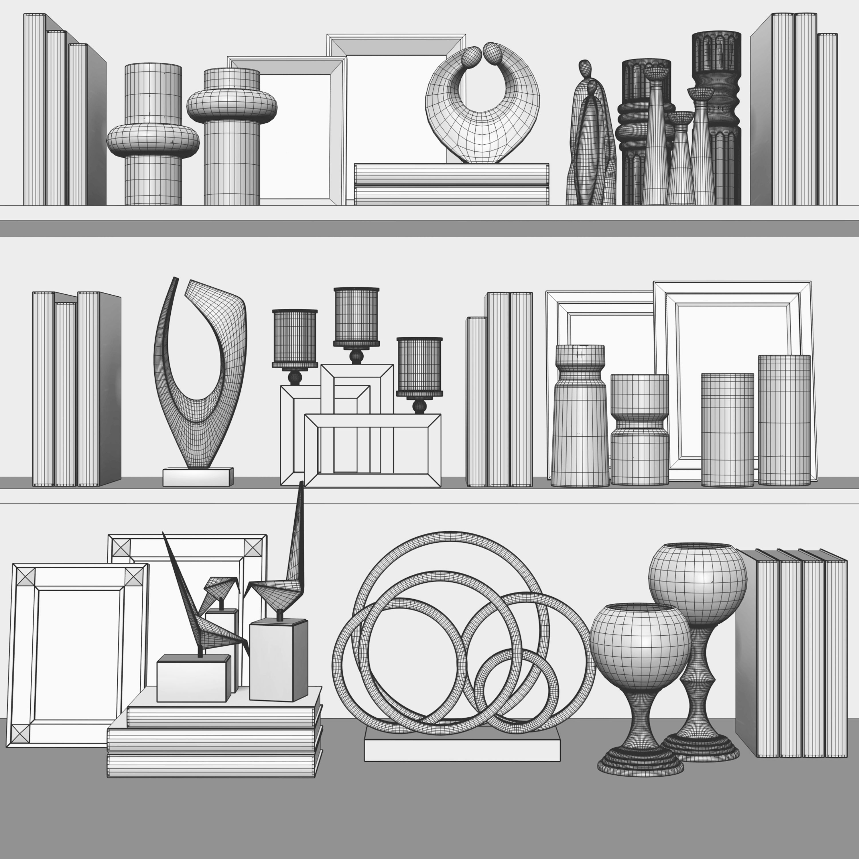 Decorative Set 46 3D model_5