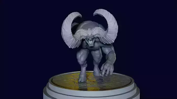 Run Senior Demon printable pose