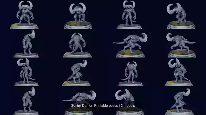 Senior Demon Printable poses