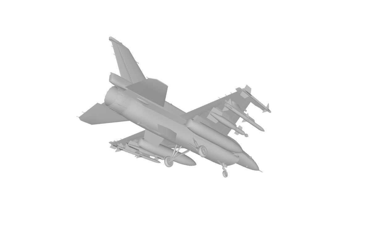 F-16D Block 40 Israeli 3D model_8