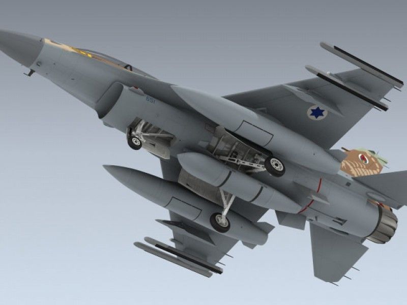 F-16D Block 40 Israeli 3D model_15