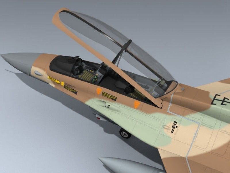 F-16D Block 40 Israeli 3D model_11