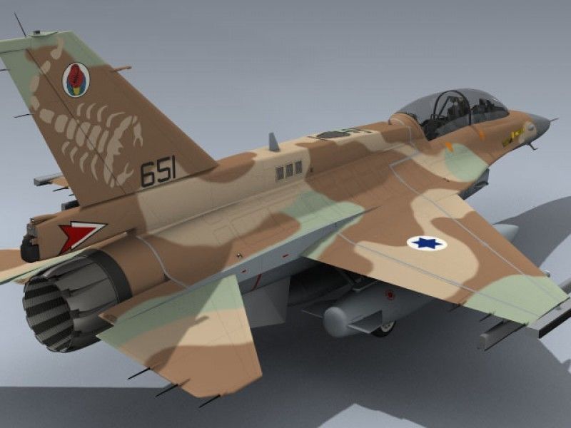 F-16D Block 40 Israeli 3D model_7