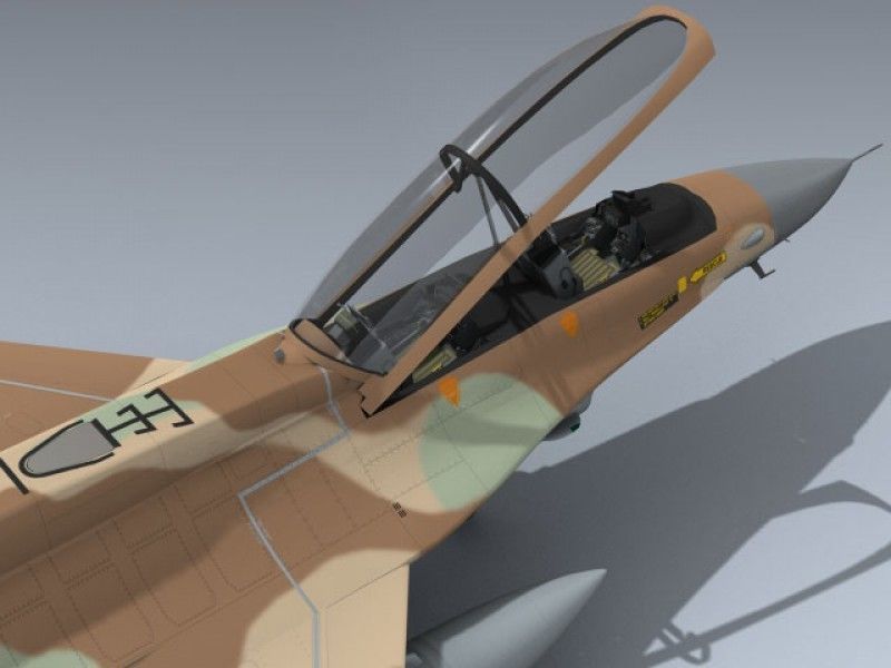F-16D Block 40 Israeli 3D model_12