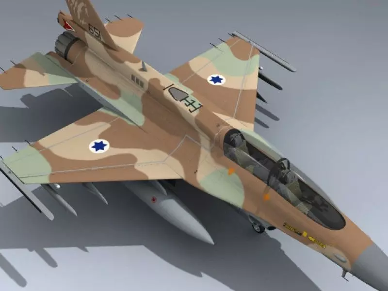 F-16D Block 40 Israeli 3D model_0