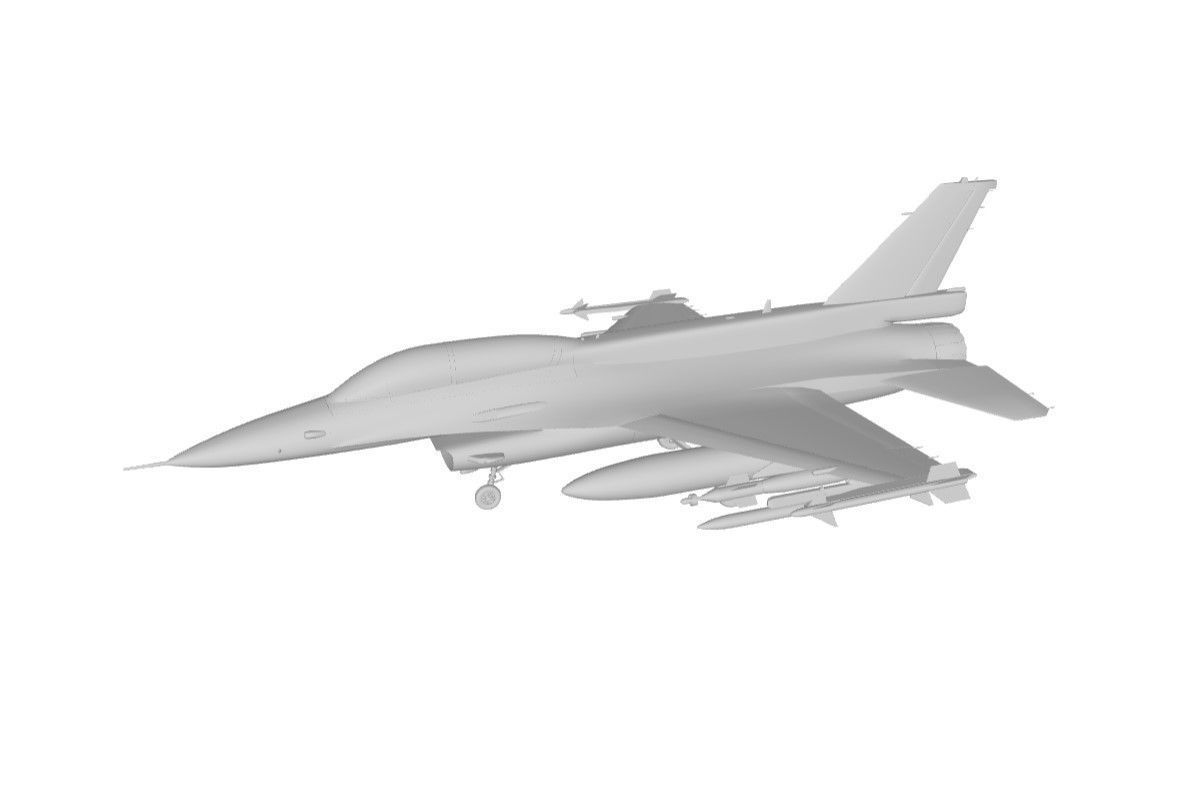 F-16D Block 40 Israeli 3D model_5