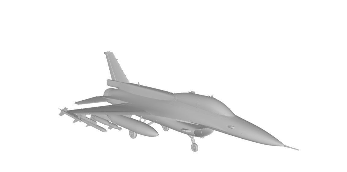 F-16D Block 40 Israeli 3D model_2