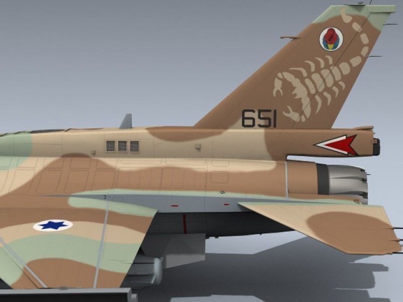 F-16D Block 40 Israeli 3D model_13
