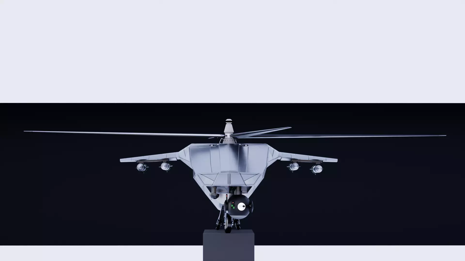 Unmanned helicopter Free 3D model