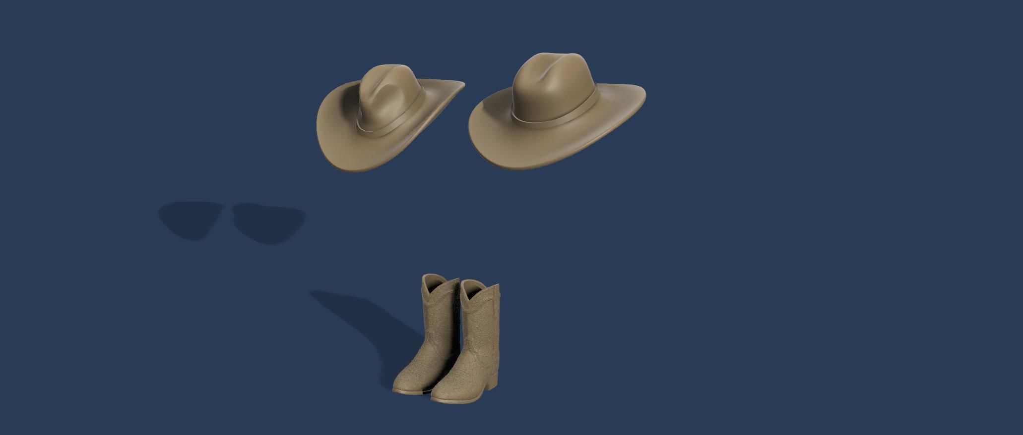 One12Scale Cowboy Boots 3D print model_1