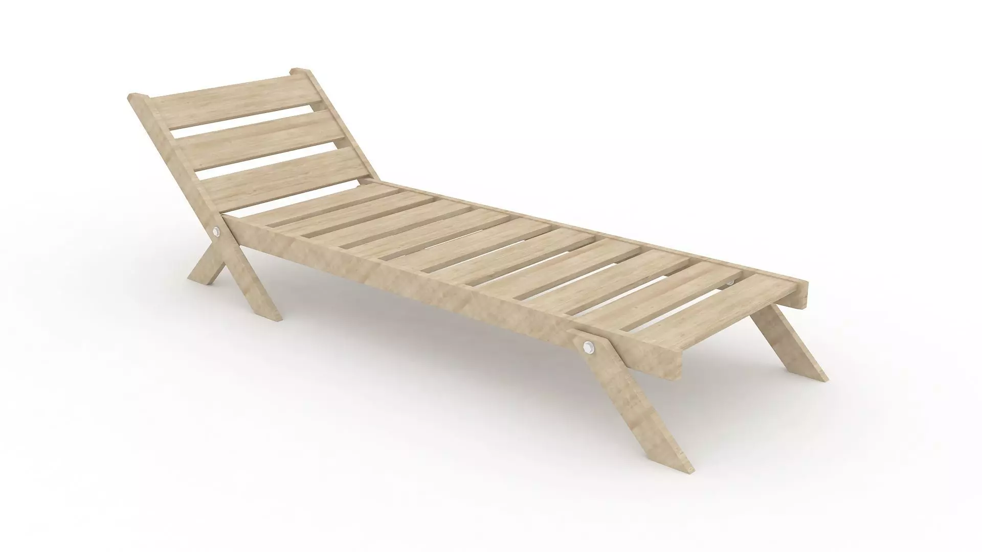 BEACH BENCH WOOD 3D model_0
