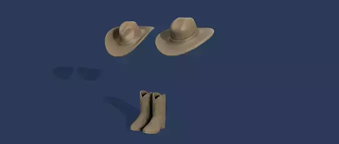 One12Scale Cowboy Hats 3D print model