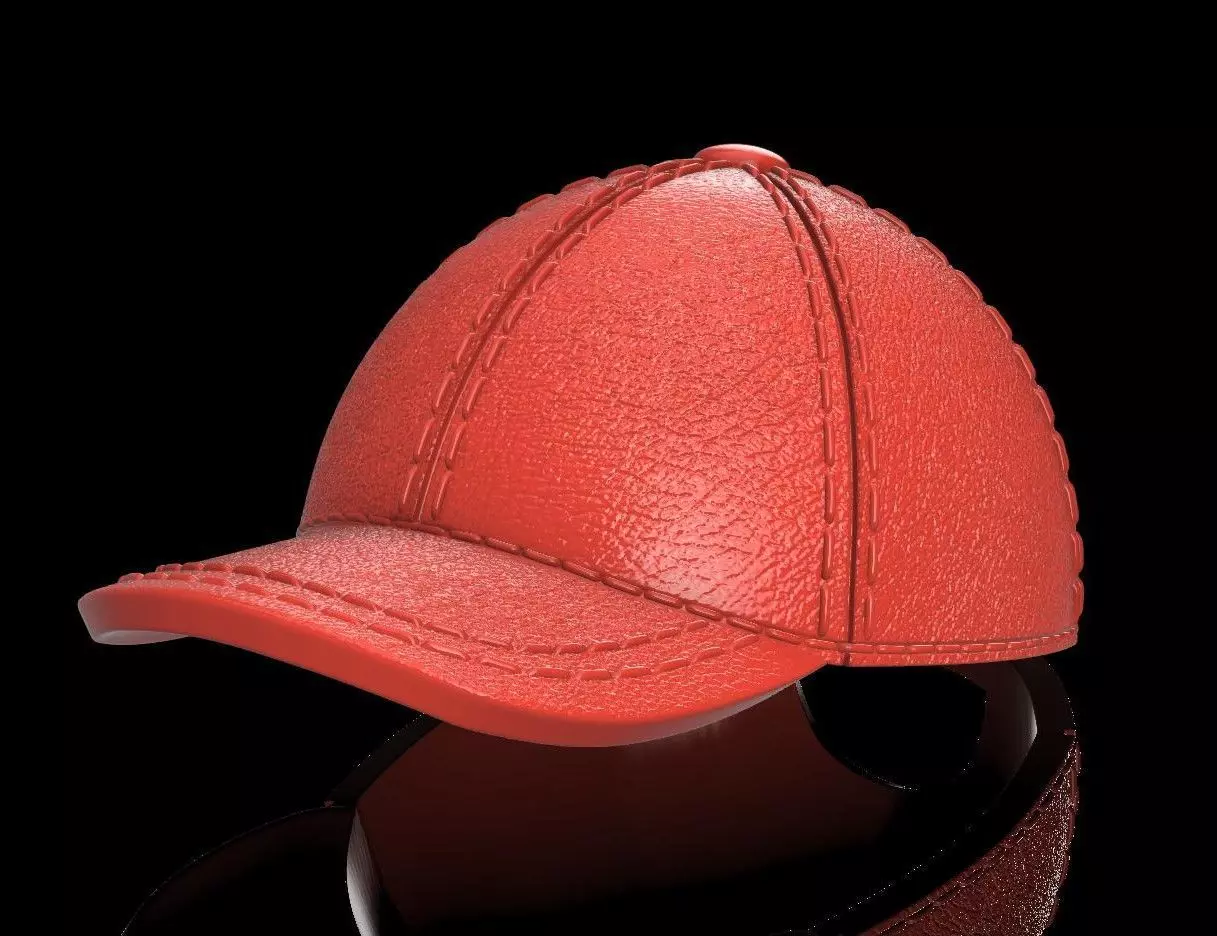 One12Scale Baseball Cap 3D print model_0