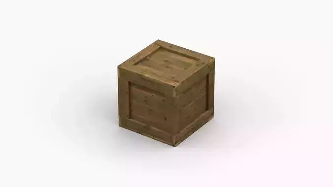 Wooden Cargo Crate Box