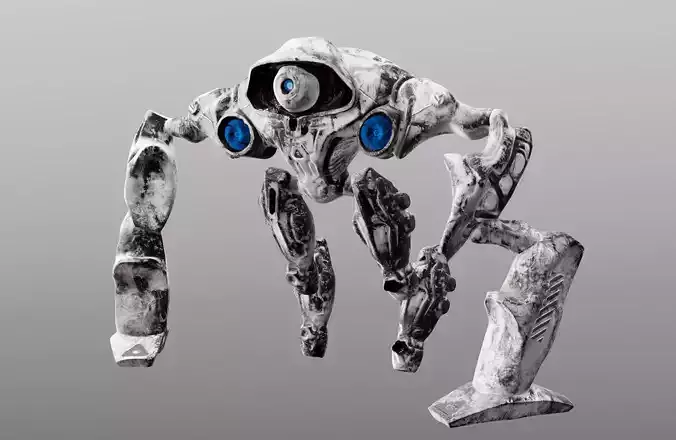 Hard Surface Robot  Free 3D model