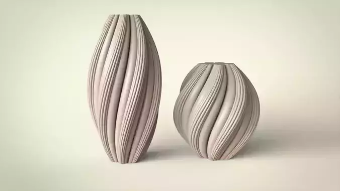 Wave candle for silicone mold 3D print model