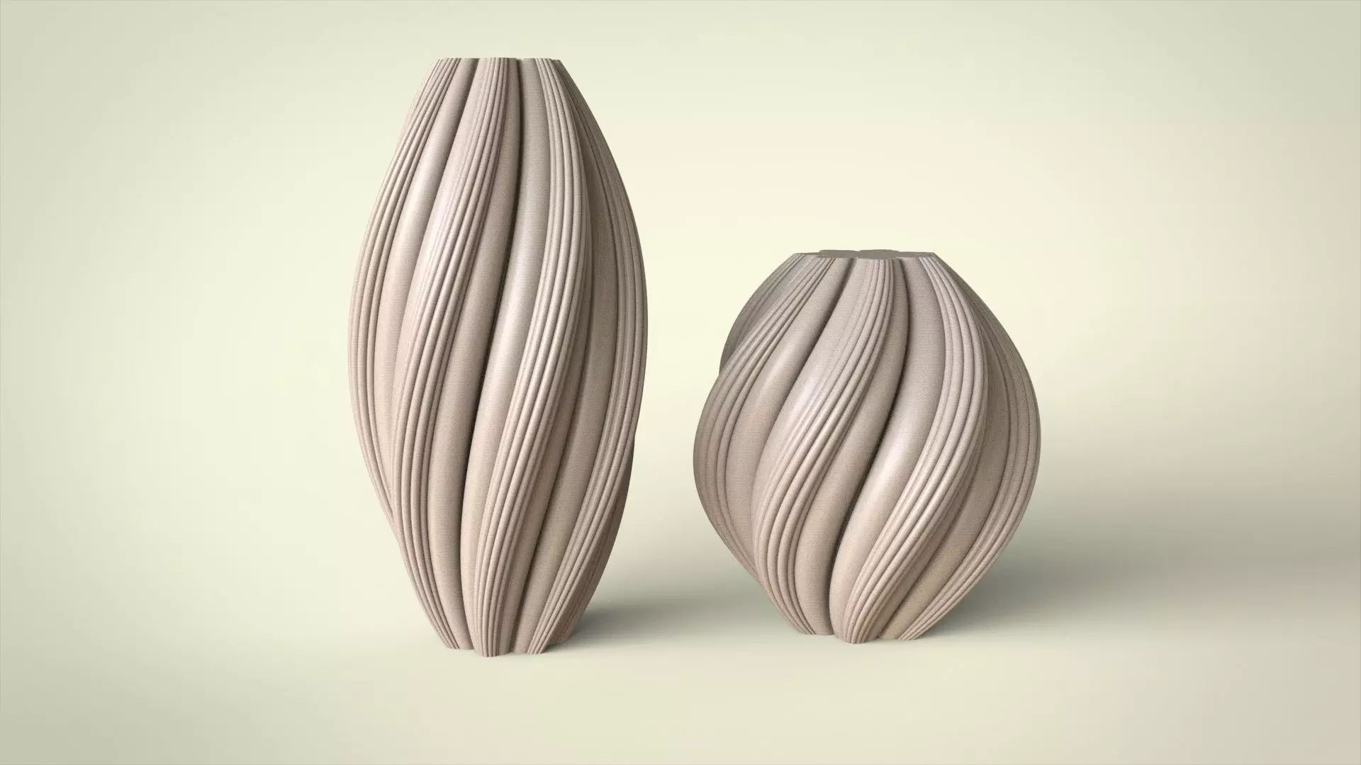 Wave candle for silicone mold 3D print model_0