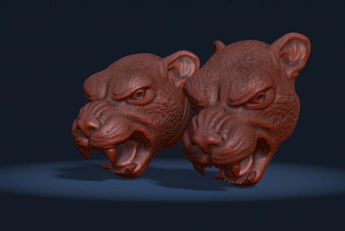Puma Head 3D print model_8