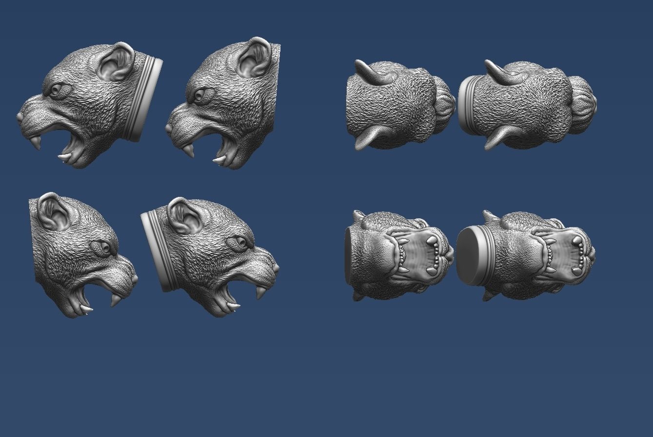 Puma Head 3D print model_6