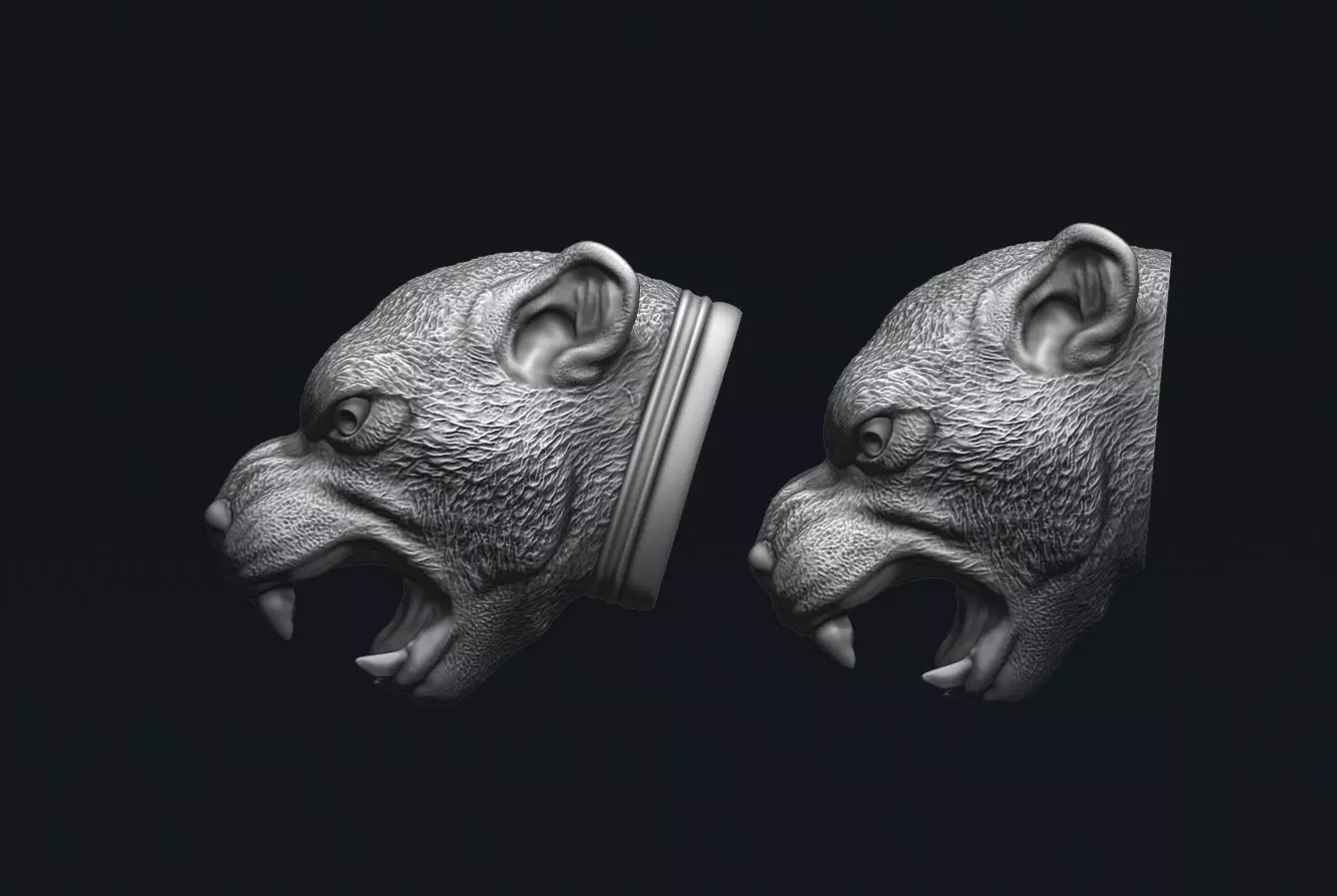 Puma Head 3D print model_0