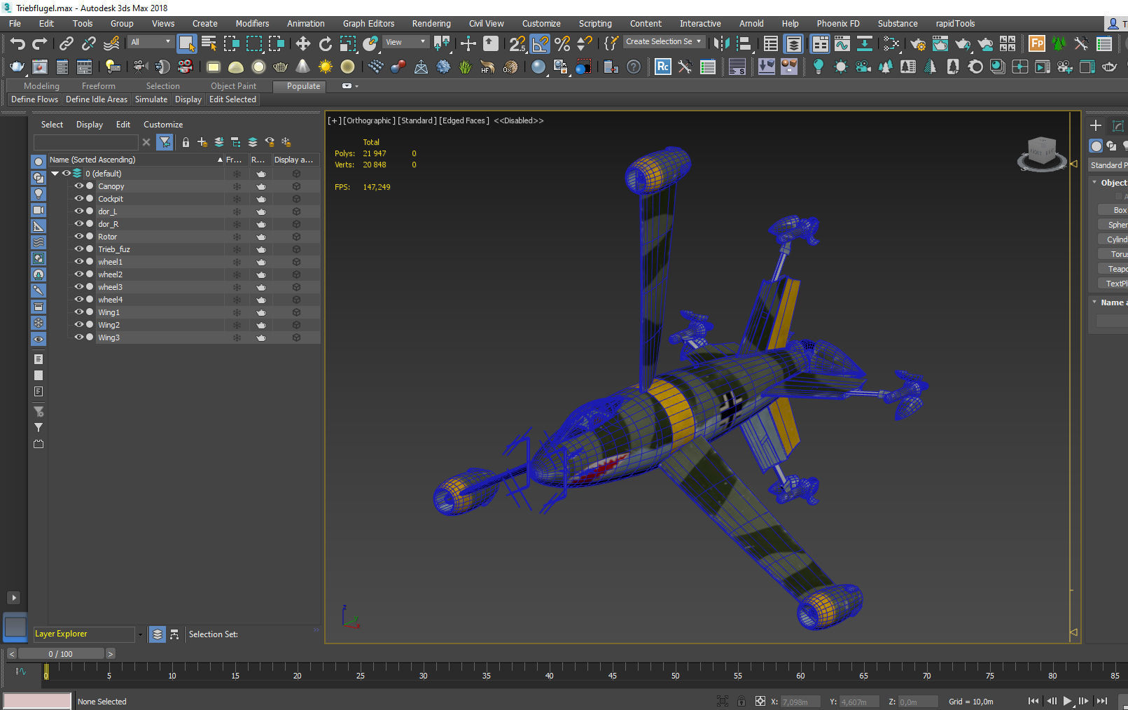 Focke Wulf Triebflugel 3D model_10