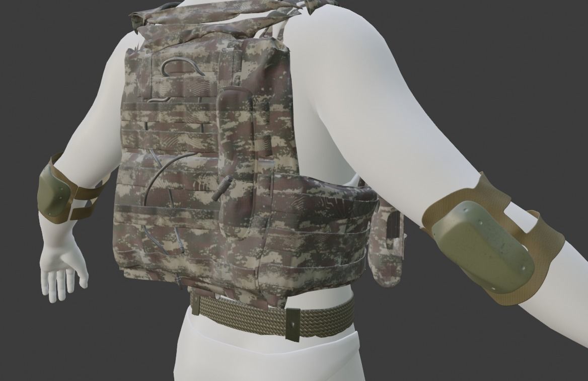 Turkish Army Mountainer Commando Unit Armed 3D model_2