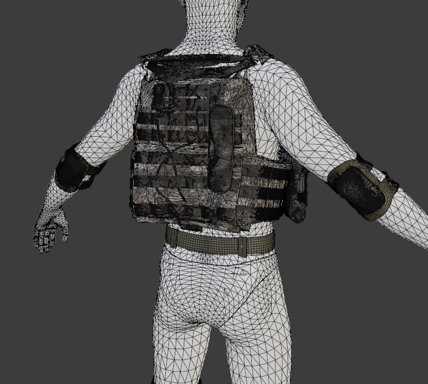 Turkish Army Mountainer Commando Unit Armed 3D model_9