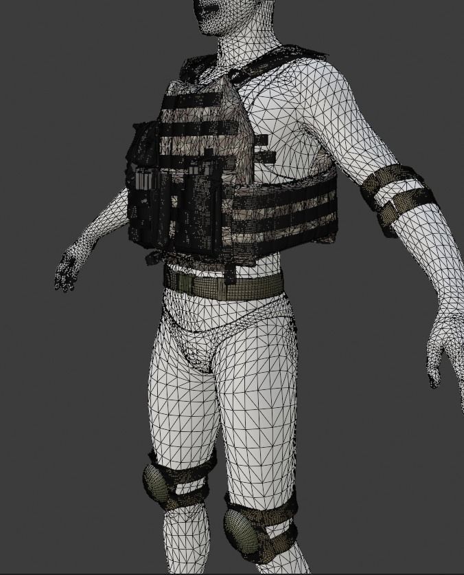 Turkish Army Mountainer Commando Unit Armed 3D model_7