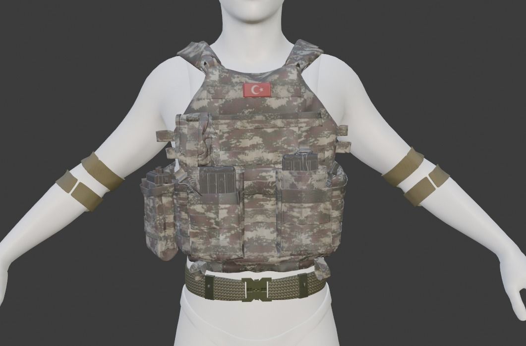 Turkish Army Mountainer Commando Unit Armed 3D model_3
