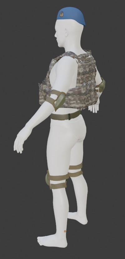 Turkish Army Mountainer Commando Unit Armed 3D model_1