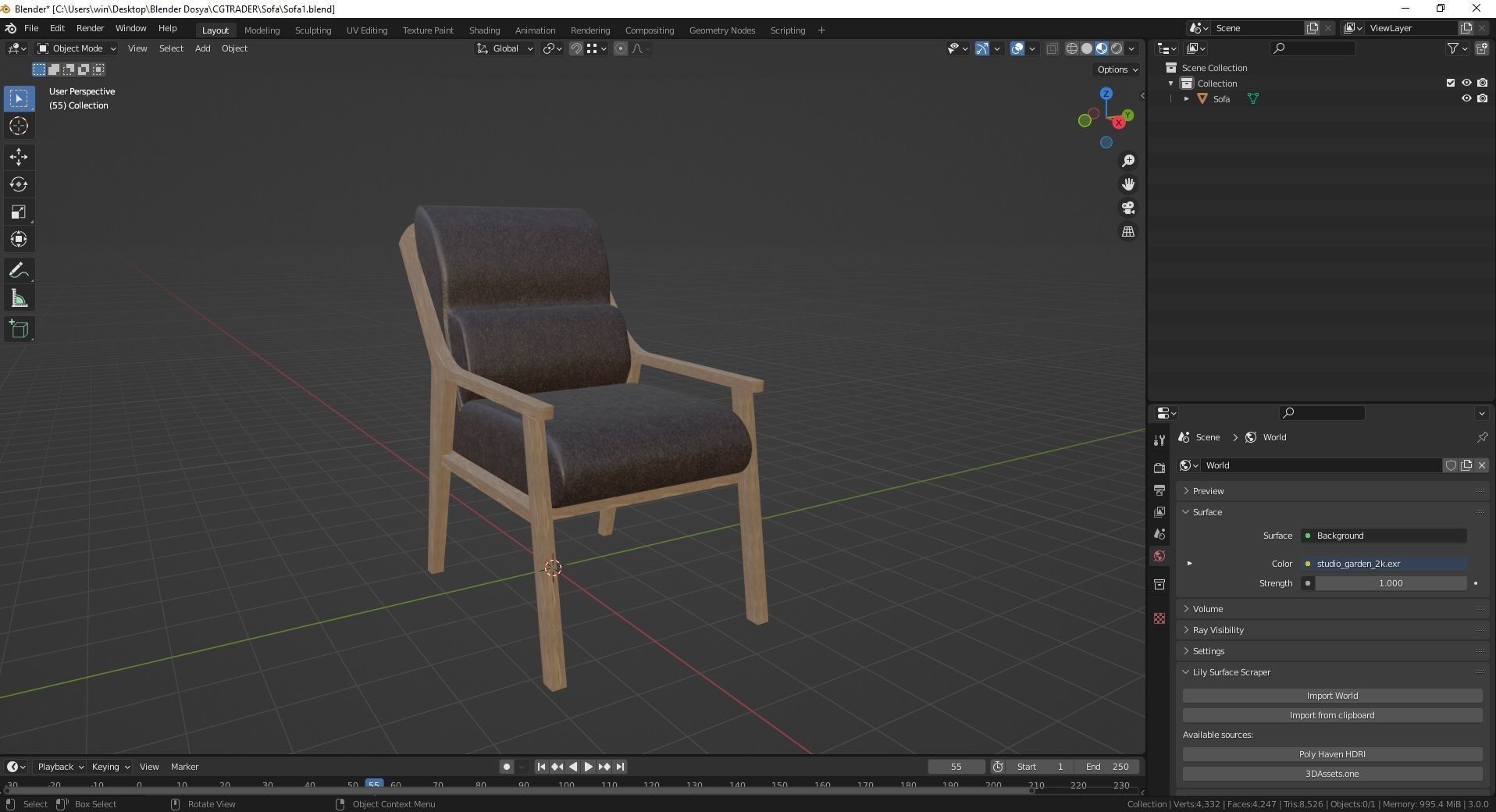 For Your Home-Sofa M103 3D model_20