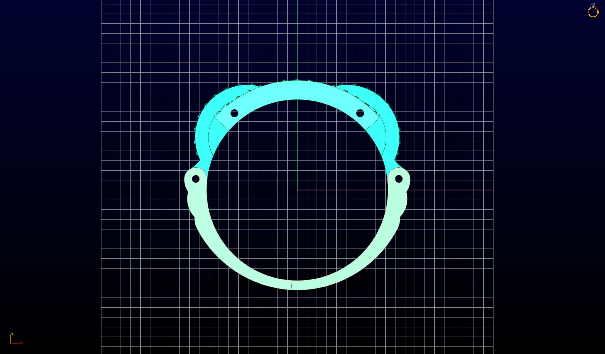 Ring with moving parts 3D print model_12