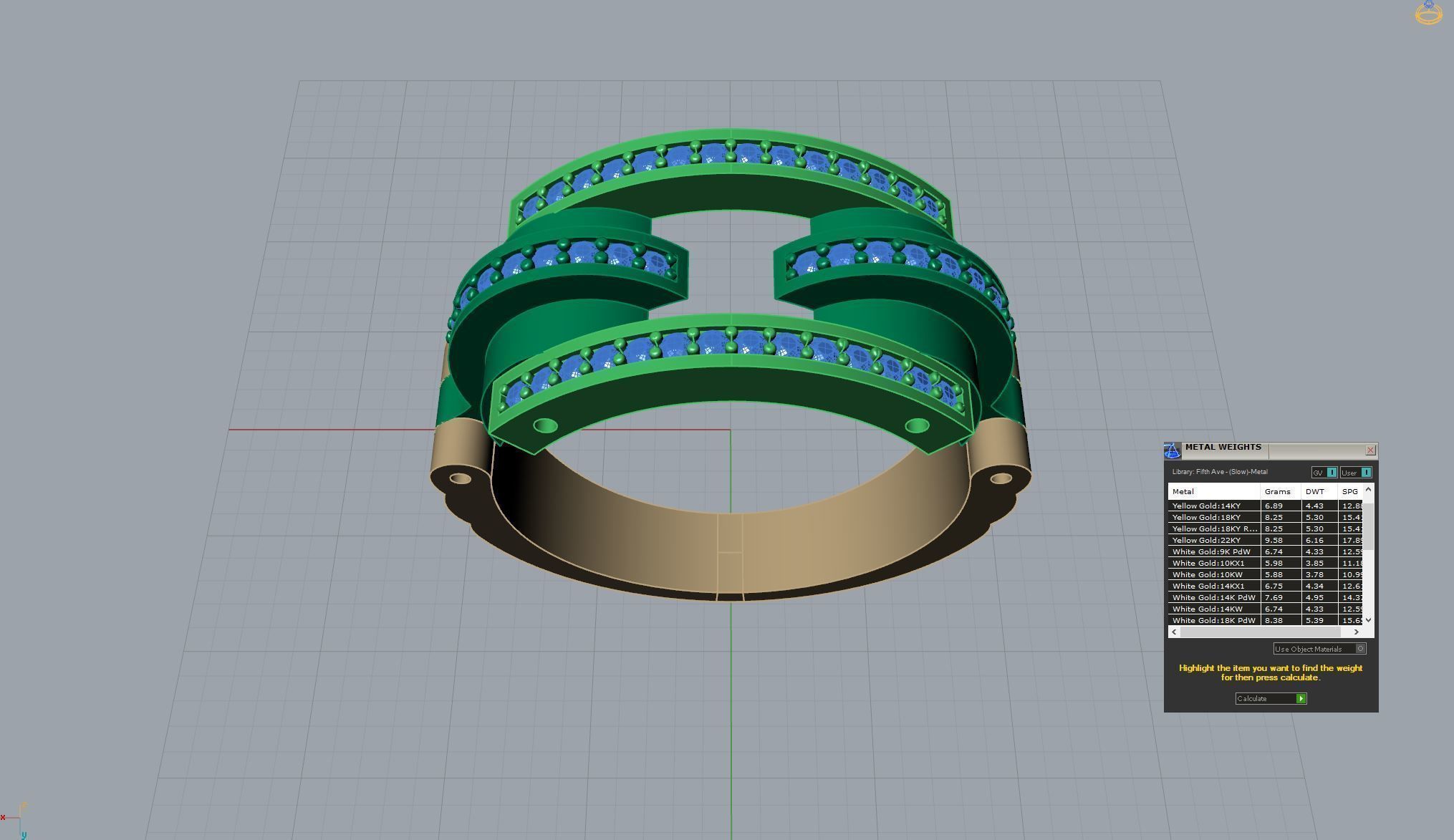 Ring with moving parts 3D print model_10